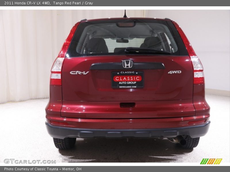 Tango Red Pearl / Gray 2011 Honda CR-V LX 4WD