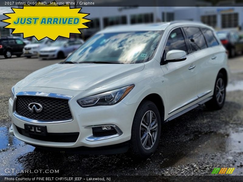 Majestic White / Graphite 2017 Infiniti QX60 AWD