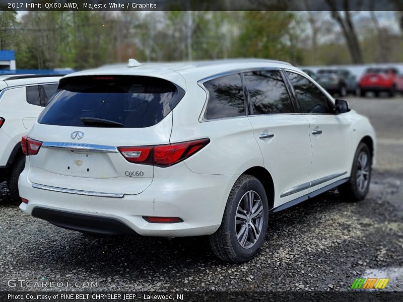 Majestic White / Graphite 2017 Infiniti QX60 AWD