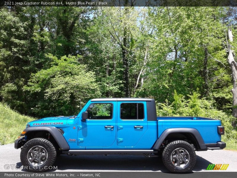 Hydro Blue Pearl / Black 2021 Jeep Gladiator Rubicon 4x4