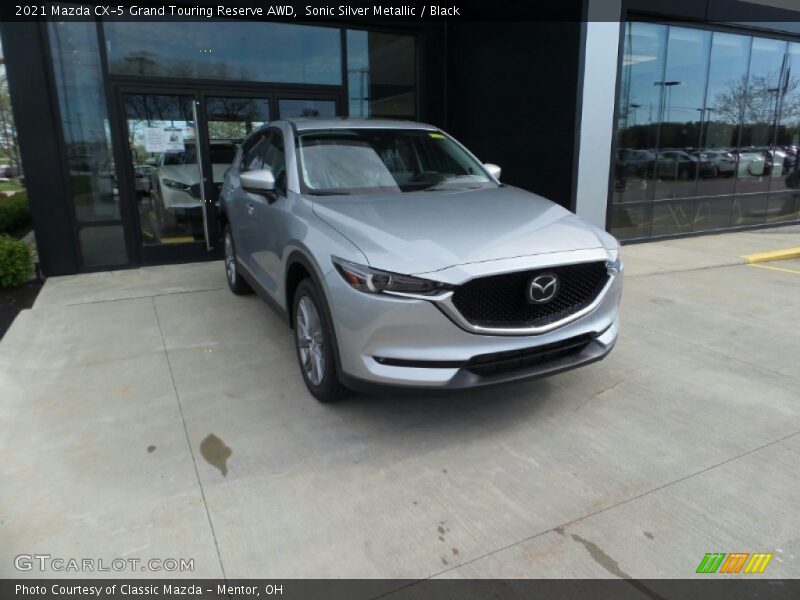 Sonic Silver Metallic / Black 2021 Mazda CX-5 Grand Touring Reserve AWD