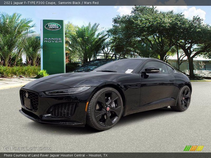 Santorini Black / Mars Red 2021 Jaguar F-TYPE P300 Coupe