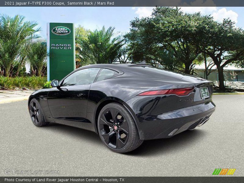 Santorini Black / Mars Red 2021 Jaguar F-TYPE P300 Coupe