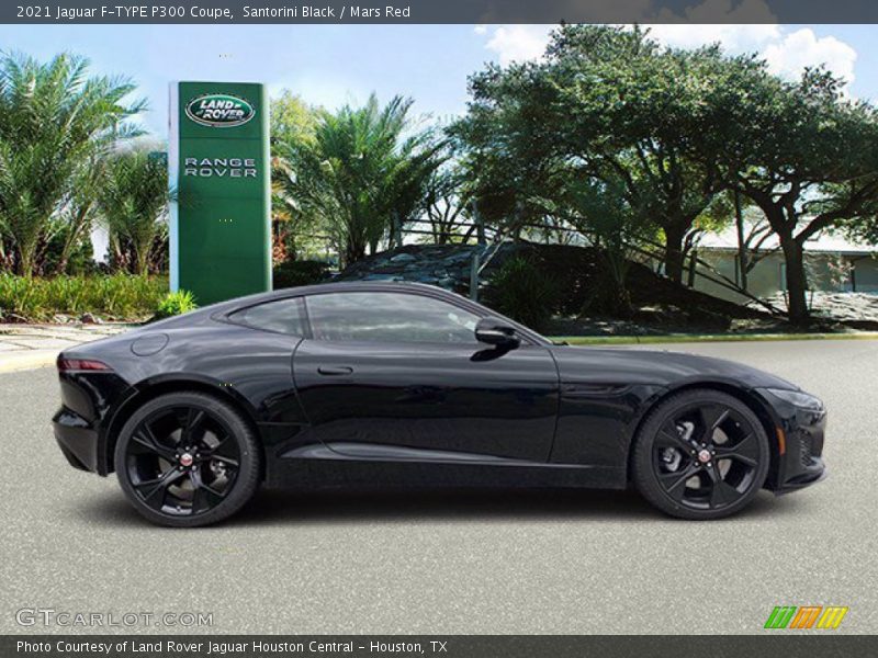 Santorini Black / Mars Red 2021 Jaguar F-TYPE P300 Coupe