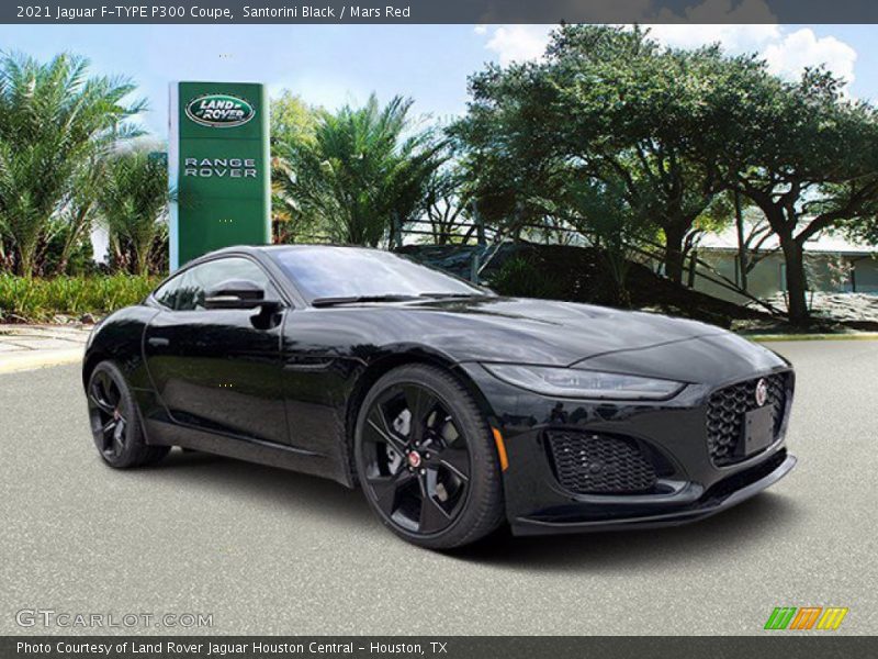 Santorini Black / Mars Red 2021 Jaguar F-TYPE P300 Coupe