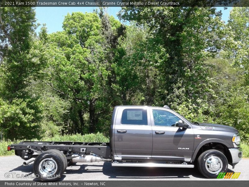  2021 3500 Tradesman Crew Cab 4x4 Chassis Granite Crystal Metallic