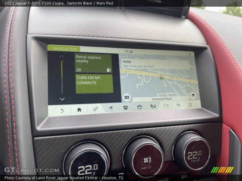 Santorini Black / Mars Red 2021 Jaguar F-TYPE P300 Coupe