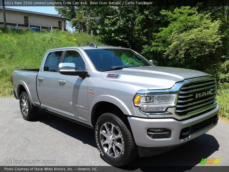 Billet Silver Metallic / Cattle Tan/Black 2021 Ram 2500 Limited Longhorn Crew Cab 4x4
