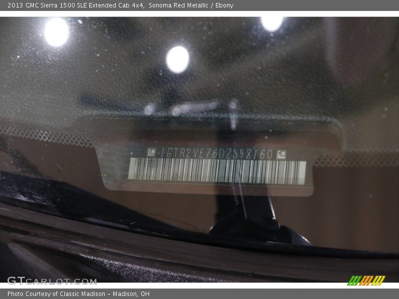 Sonoma Red Metallic / Ebony 2013 GMC Sierra 1500 SLE Extended Cab 4x4