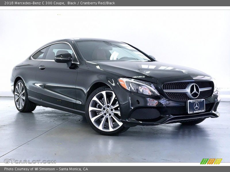Front 3/4 View of 2018 C 300 Coupe