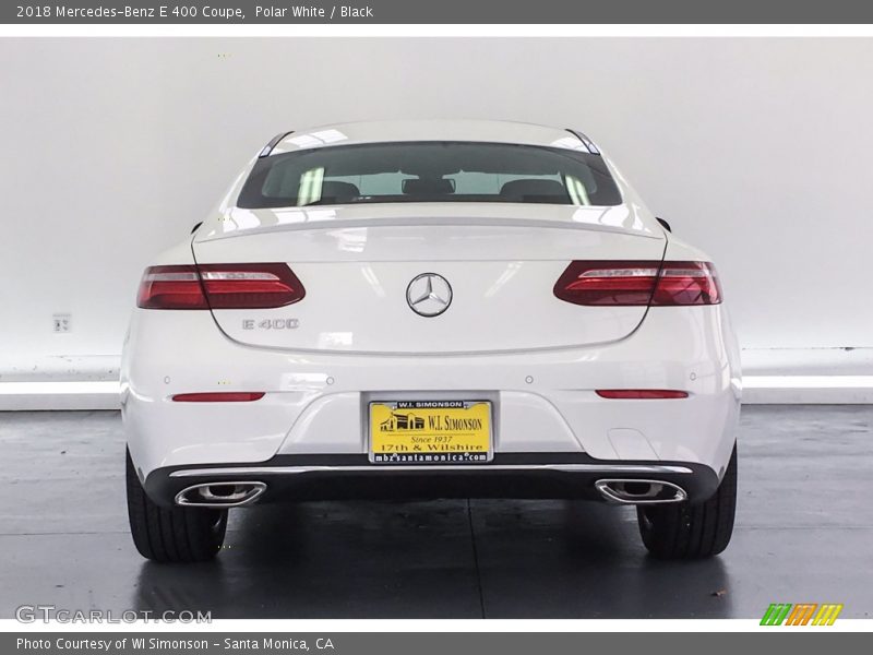 Polar White / Black 2018 Mercedes-Benz E 400 Coupe
