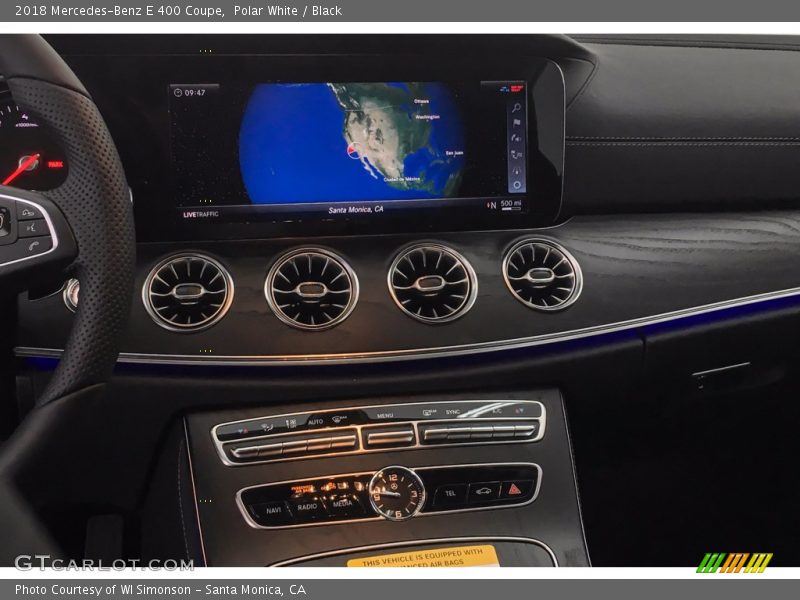 Polar White / Black 2018 Mercedes-Benz E 400 Coupe
