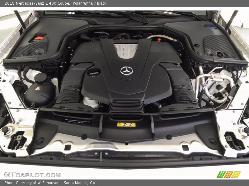 Polar White / Black 2018 Mercedes-Benz E 400 Coupe