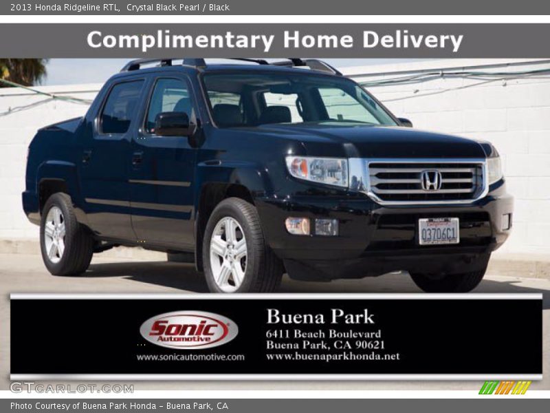 Crystal Black Pearl / Black 2013 Honda Ridgeline RTL
