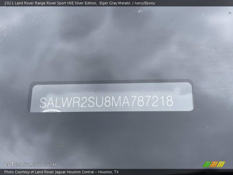 Eiger Gray Metallic / Ivory/Ebony 2021 Land Rover Range Rover Sport HSE Silver Edition