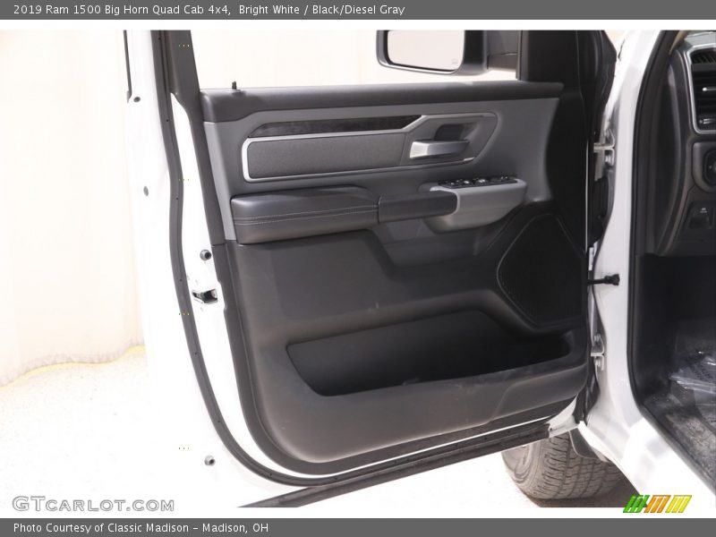 Bright White / Black/Diesel Gray 2019 Ram 1500 Big Horn Quad Cab 4x4