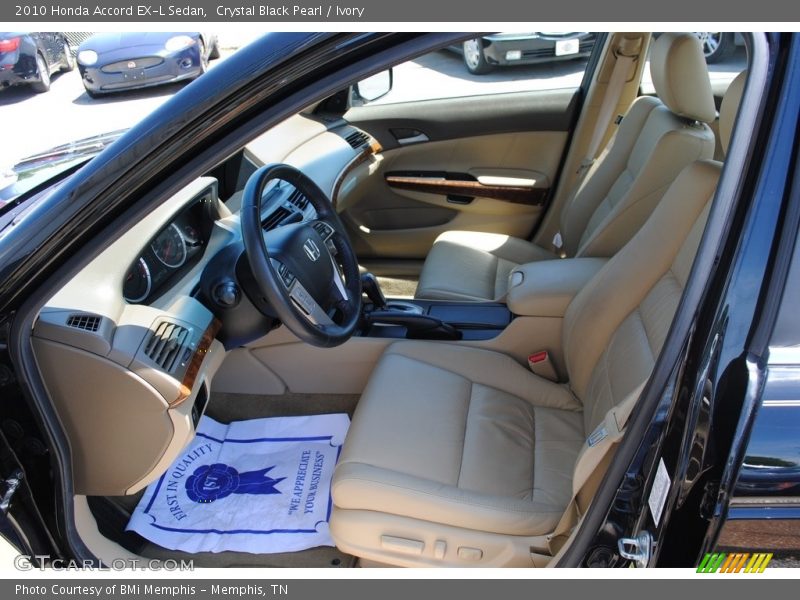 Crystal Black Pearl / Ivory 2010 Honda Accord EX-L Sedan