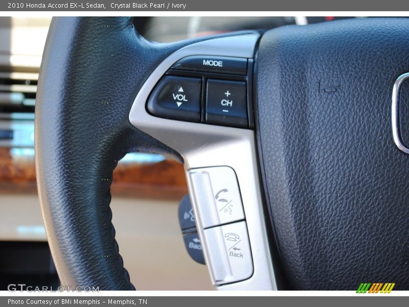 Crystal Black Pearl / Ivory 2010 Honda Accord EX-L Sedan