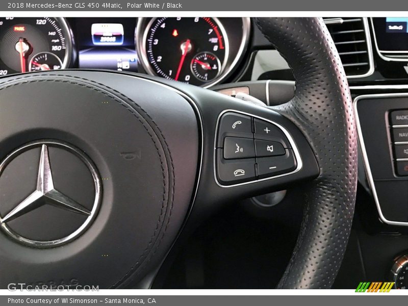 Polar White / Black 2018 Mercedes-Benz GLS 450 4Matic