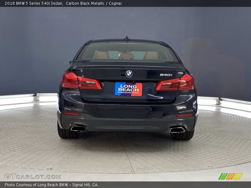 Carbon Black Metallic / Cognac 2018 BMW 5 Series 540i Sedan