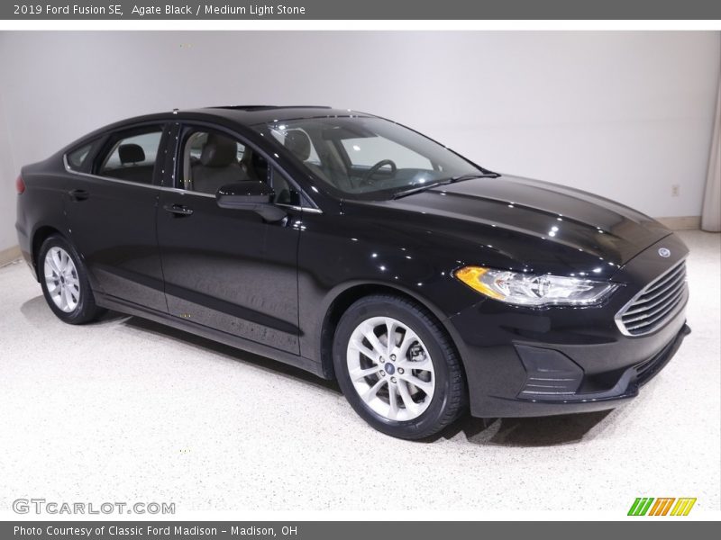 Agate Black / Medium Light Stone 2019 Ford Fusion SE