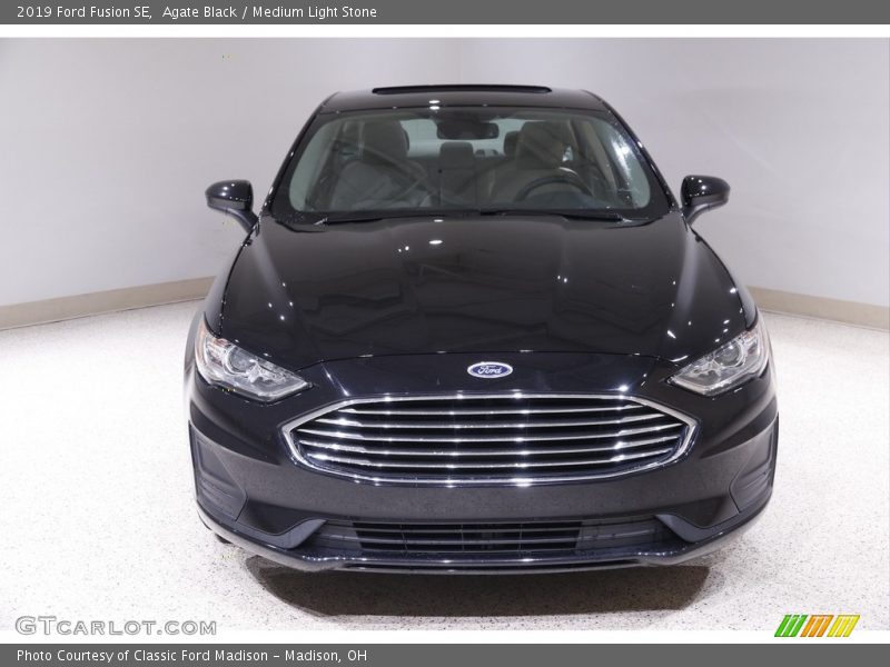 Agate Black / Medium Light Stone 2019 Ford Fusion SE