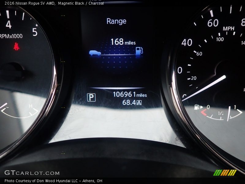 Magnetic Black / Charcoal 2016 Nissan Rogue SV AWD