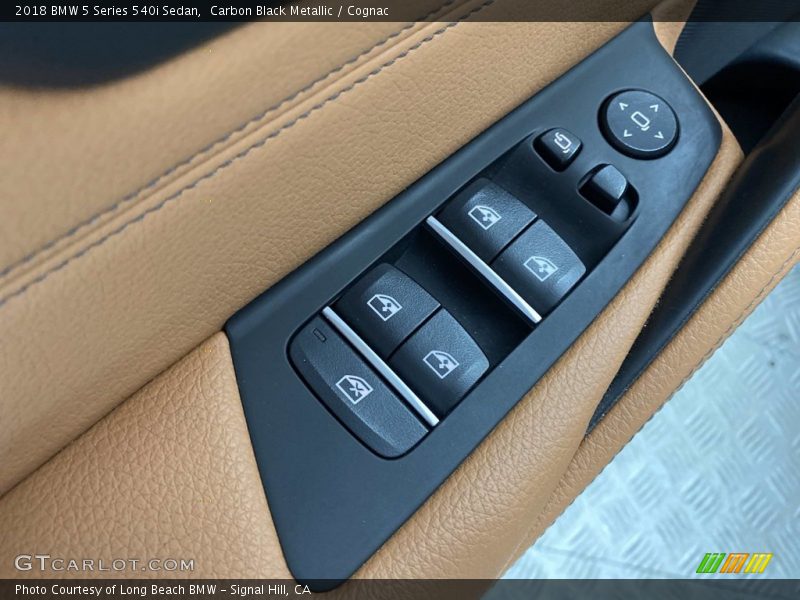 Carbon Black Metallic / Cognac 2018 BMW 5 Series 540i Sedan