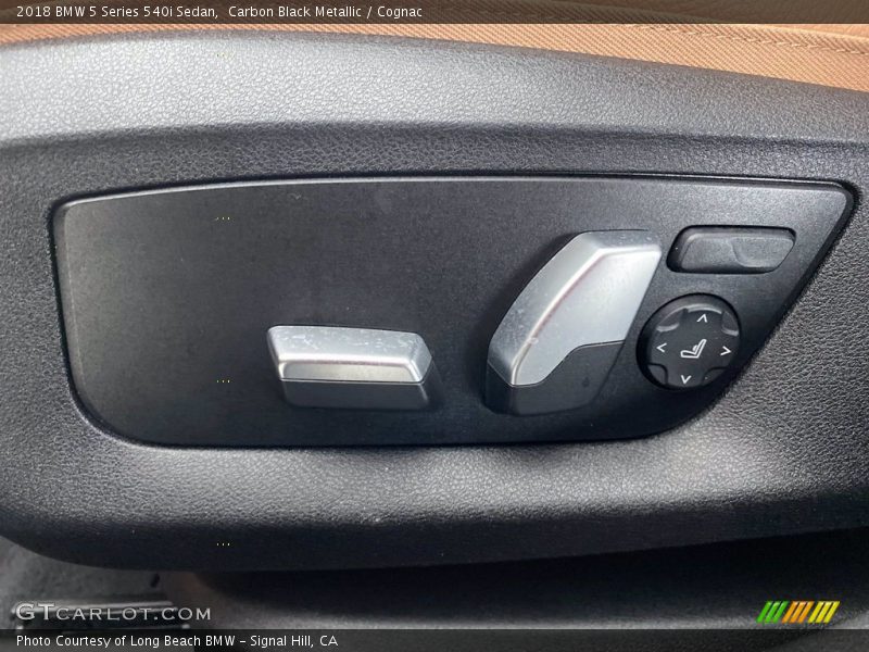 Carbon Black Metallic / Cognac 2018 BMW 5 Series 540i Sedan