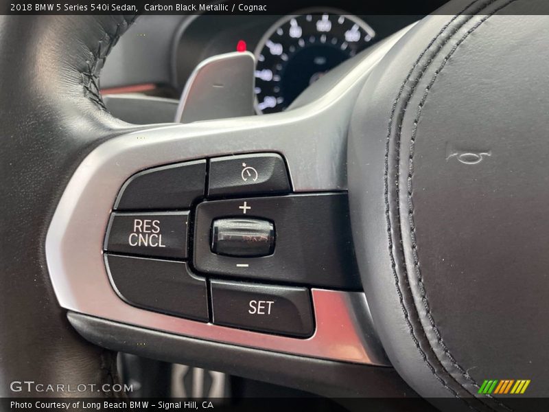 Carbon Black Metallic / Cognac 2018 BMW 5 Series 540i Sedan