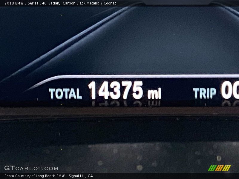 Carbon Black Metallic / Cognac 2018 BMW 5 Series 540i Sedan