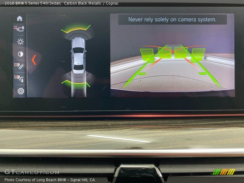 Carbon Black Metallic / Cognac 2018 BMW 5 Series 540i Sedan
