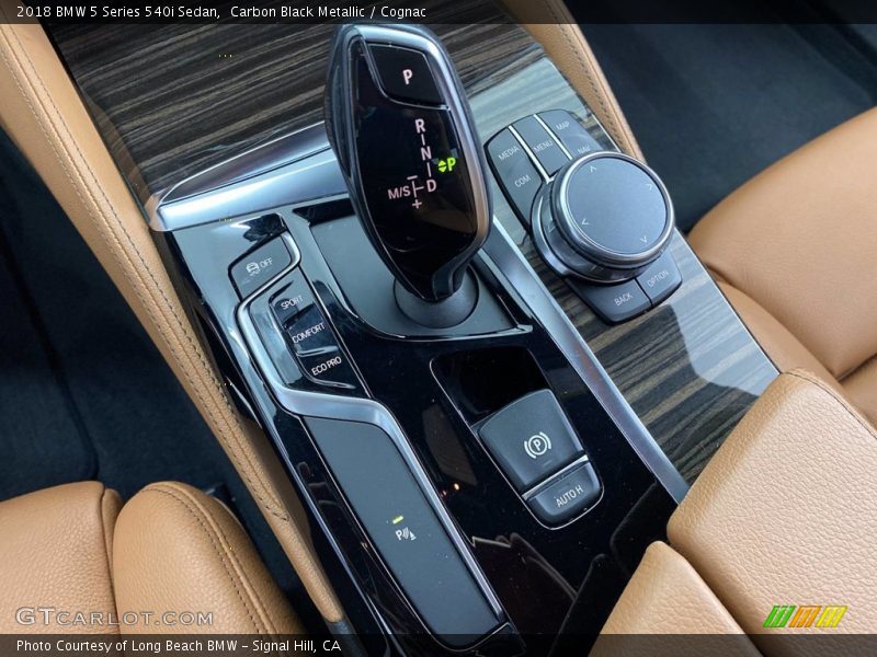 Carbon Black Metallic / Cognac 2018 BMW 5 Series 540i Sedan
