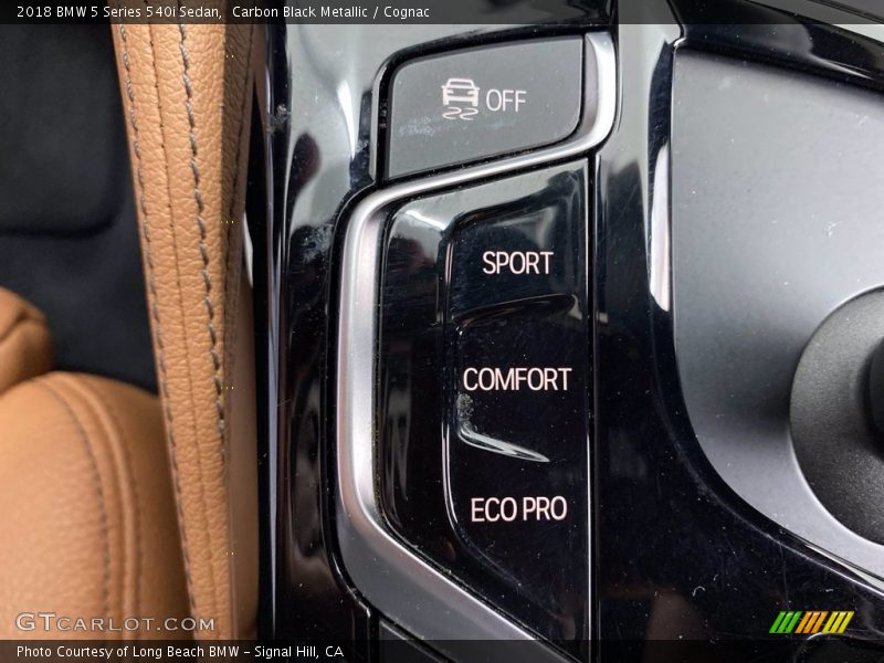 Carbon Black Metallic / Cognac 2018 BMW 5 Series 540i Sedan