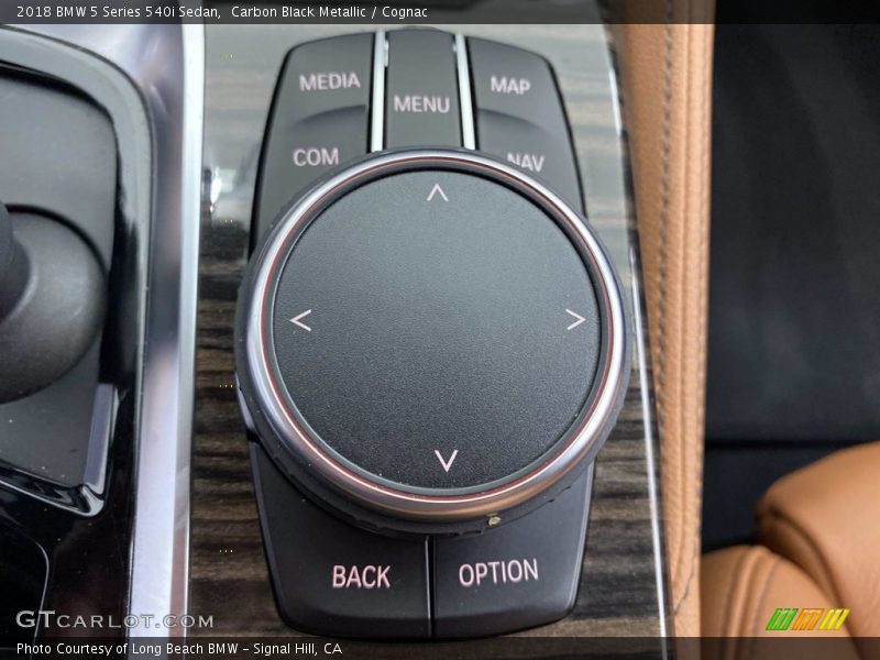 Carbon Black Metallic / Cognac 2018 BMW 5 Series 540i Sedan