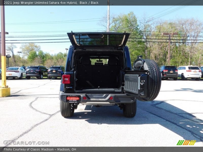 Black / Black 2021 Jeep Wrangler Unlimited Sahara 4xe Hybrid