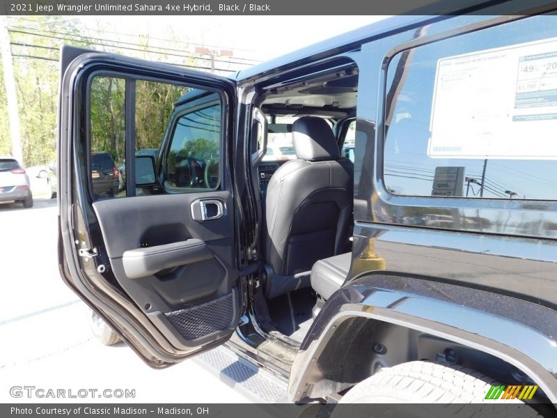Black / Black 2021 Jeep Wrangler Unlimited Sahara 4xe Hybrid