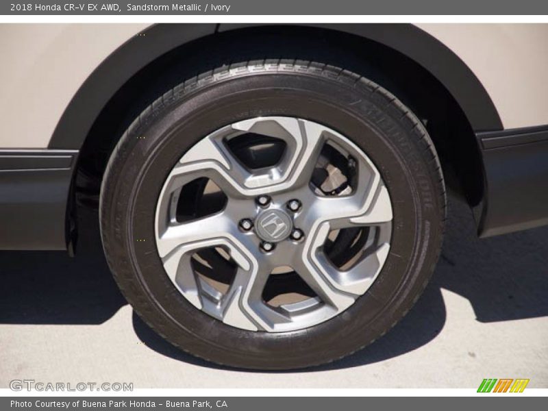 Sandstorm Metallic / Ivory 2018 Honda CR-V EX AWD