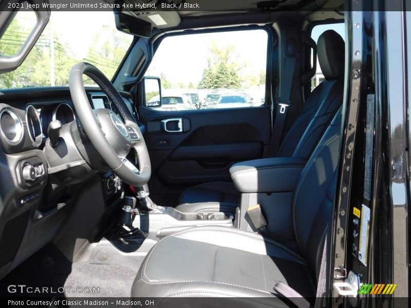 Black / Black 2021 Jeep Wrangler Unlimited Sahara 4xe Hybrid