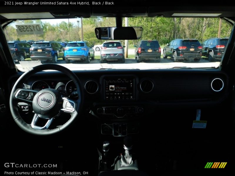 Black / Black 2021 Jeep Wrangler Unlimited Sahara 4xe Hybrid