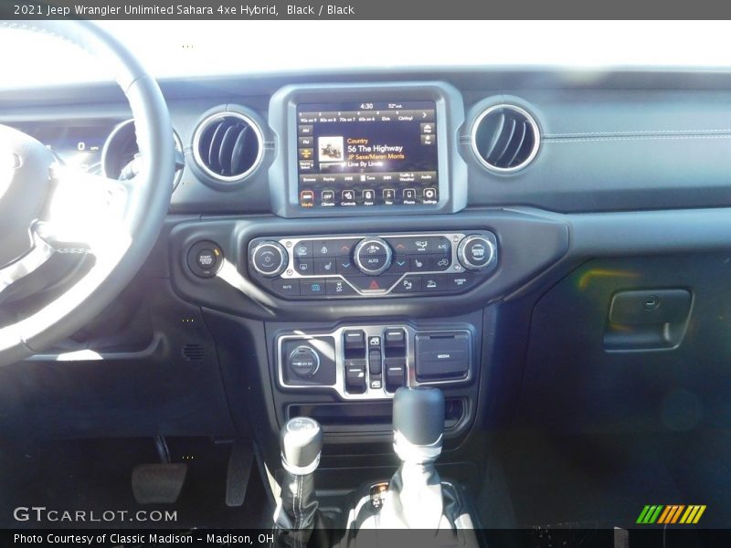 Black / Black 2021 Jeep Wrangler Unlimited Sahara 4xe Hybrid