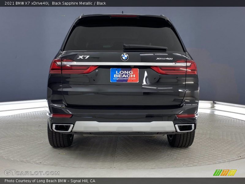 Black Sapphire Metallic / Black 2021 BMW X7 xDrive40i