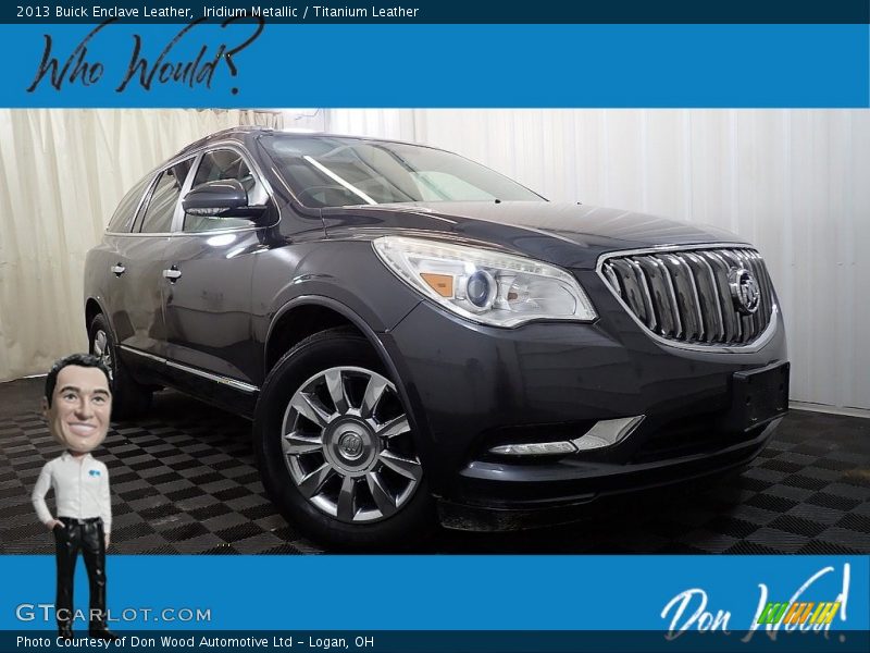 Iridium Metallic / Titanium Leather 2013 Buick Enclave Leather