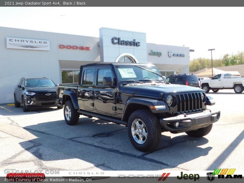 Black / Black 2021 Jeep Gladiator Sport 4x4