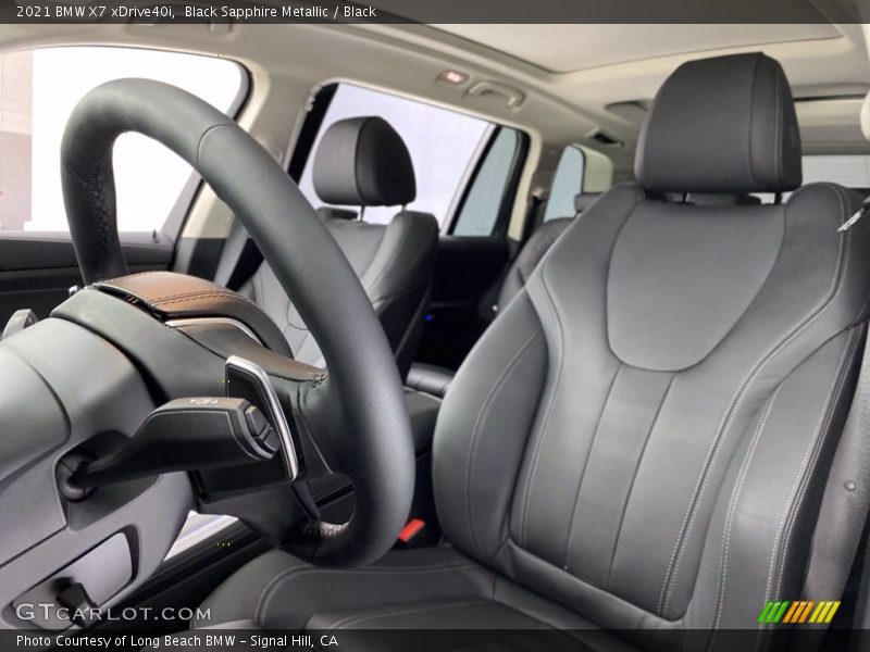 Black Sapphire Metallic / Black 2021 BMW X7 xDrive40i