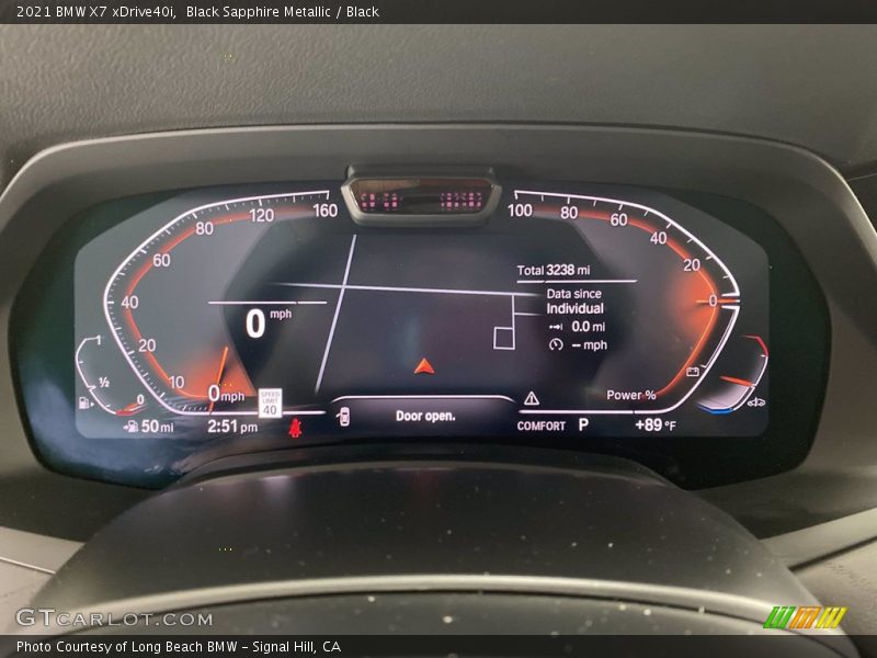 Black Sapphire Metallic / Black 2021 BMW X7 xDrive40i