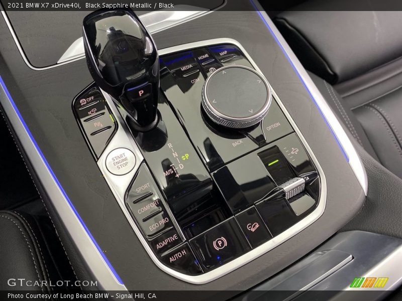 Black Sapphire Metallic / Black 2021 BMW X7 xDrive40i