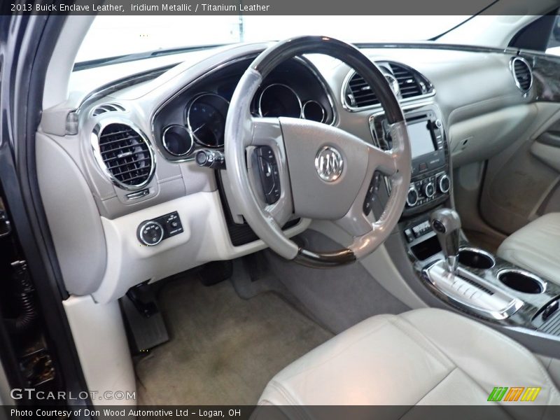 Iridium Metallic / Titanium Leather 2013 Buick Enclave Leather