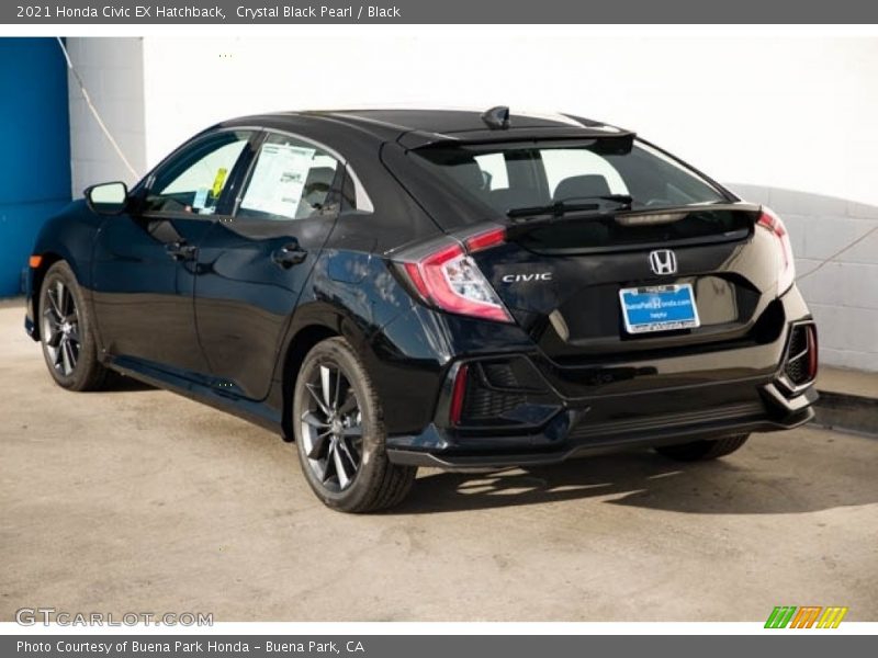 Crystal Black Pearl / Black 2021 Honda Civic EX Hatchback