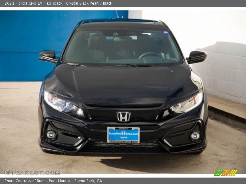 Crystal Black Pearl / Black 2021 Honda Civic EX Hatchback